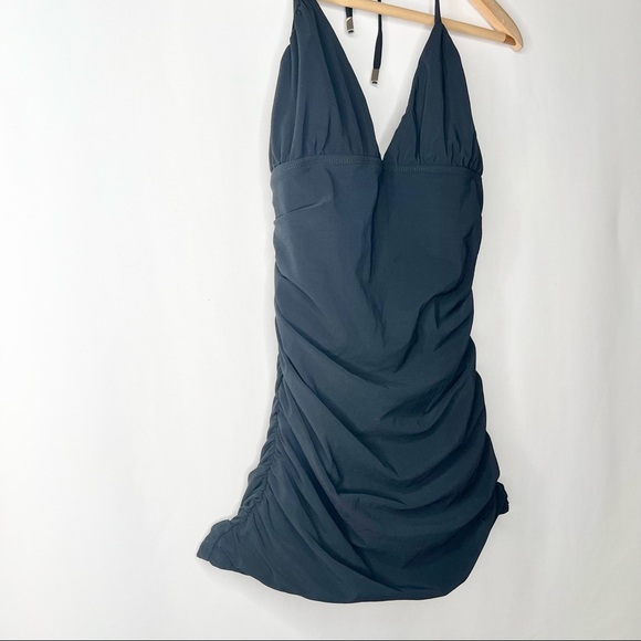 MICHAEL KORS BIKINI TOP SWIMWEAR SIZE 8 BLACK NEUTRAL MINIMALIST LUXE - Picture 4 of 9